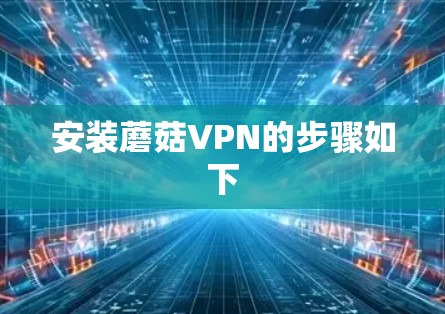 安装蘑菇VPN的步骤如下 安装蘑菇VPN的步骤如下