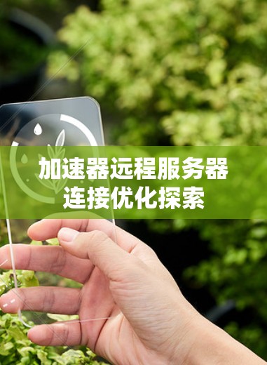 加速器远程服务器连接优化探索