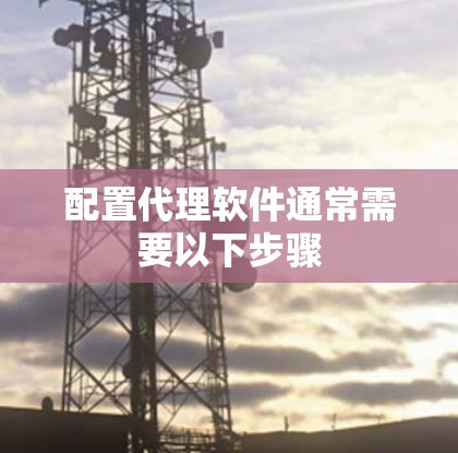 配置代理软件通常需要以下步骤