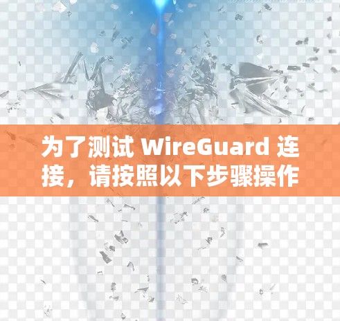 为了测试 WireGuard 连接,请按照以下步骤操作 为了测试 WireGuard 连接,请按照以下步骤操作